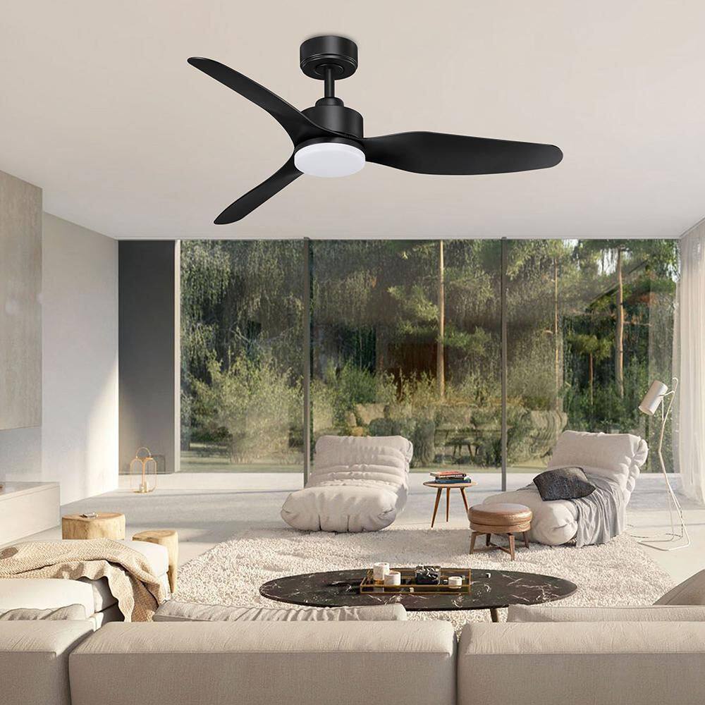 48 in. Smart Outdoor Indoor Black Standard Downrod Mount Ceiling Fans with LED Lights and Remote,WIFI Alexa App Workable price history on PriceWatchPro