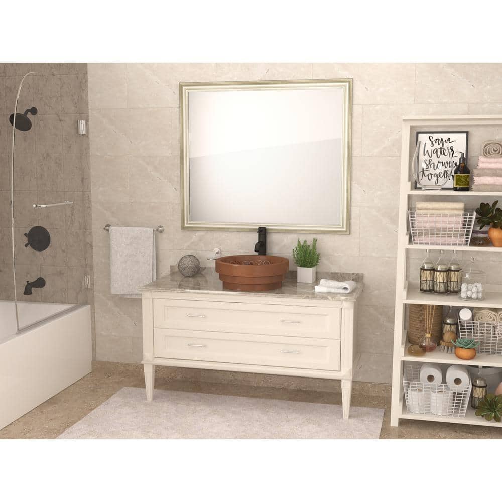 17'' Round Polished Copper Above-Counter Bathroom Sink