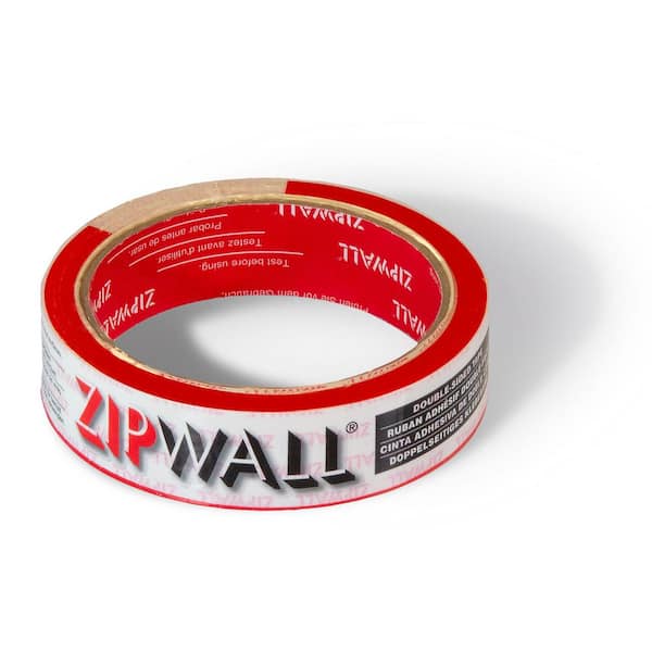 1 in. White Double Sided Poly Hanging Tarp Tape