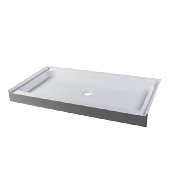 60'' x 36'' Matte White Acrylic Rectangular Shower Base