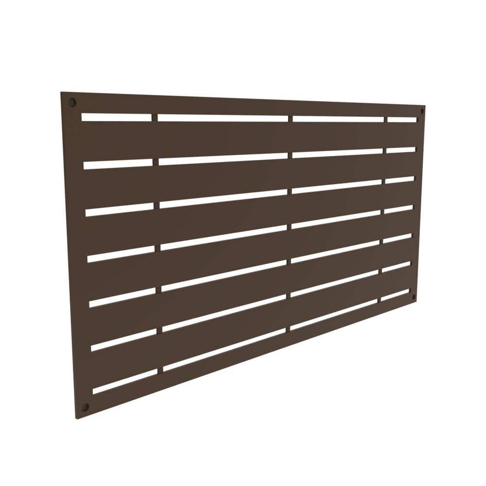 Umber Brown Polypropylene Decorative Screen Panel 2 ft x 4 ft