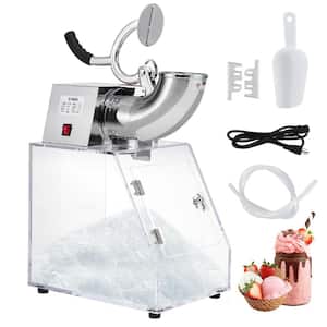 350-Watts Commercial Ice Shaver Crusher 440Lbs/H, Electric Snow Cone Machine with Dual Blades and 40L Storage
