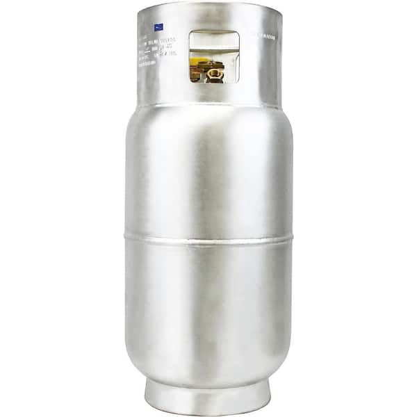Flame King YSN401b 40 Pound Steel Propane Tank Cylinder with OPD Valve,  White : : Patio, Lawn & Garden