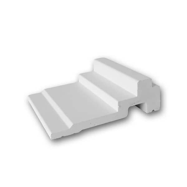 ORAC DECOR 4-3/8 in. D x 1-3/8 in. W x 4 in. L Primed White Plain Polyurethane Crown Moulding Sample