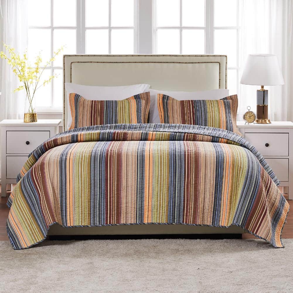 Katy 2-Piece Multicolored Twin Quilt Set