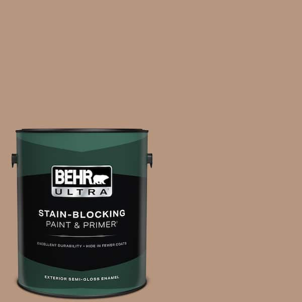 BEHR ULTRA 1 gal. #S220-4 Potters Clay Semi-Gloss Enamel Exterior Paint & Primer