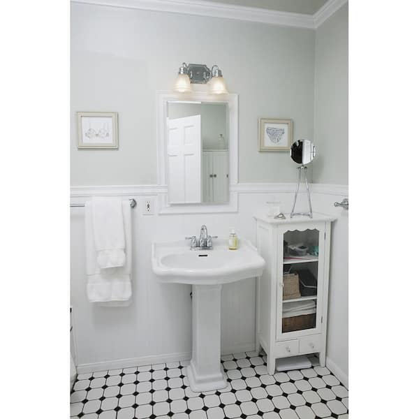13/32 in. x 1-1/4 in. x 96 in. Polystyrene White Ranch Stop Molding