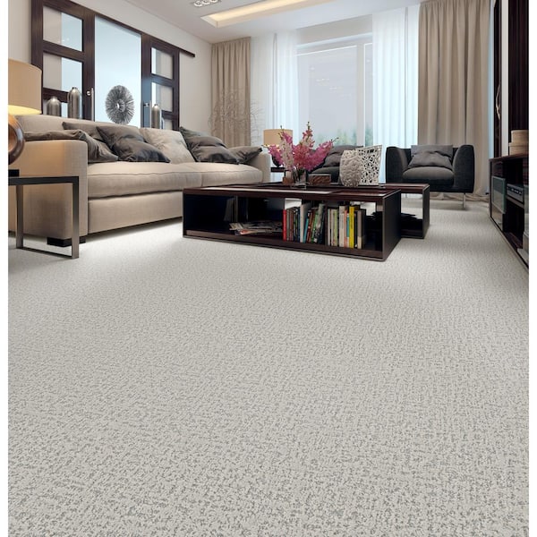 Love Story - Color Crystal 39 oz. SD Polyester Pattern Blue Carpet - Installation Required