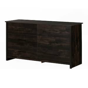 Fernley, Rubbed Black 6-Drawer 59.25 in. Chest of Drawers