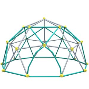 10 ft. Geometric Dome Climber Play Center Kids Climbing Dome Tower Rust and UV Resistant Steel Support 1000 lbs. Green