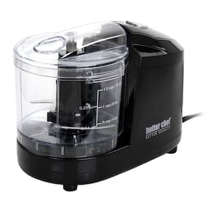 1.5-Cup Safety Lock Compact Chopper Food Processor in Black