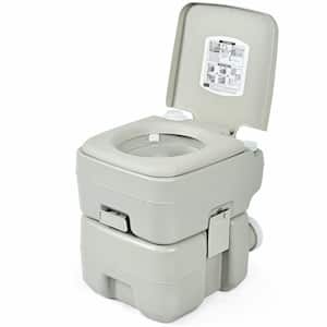 5.3 Gal. Outdoor Indoor Gray Portable Toilet