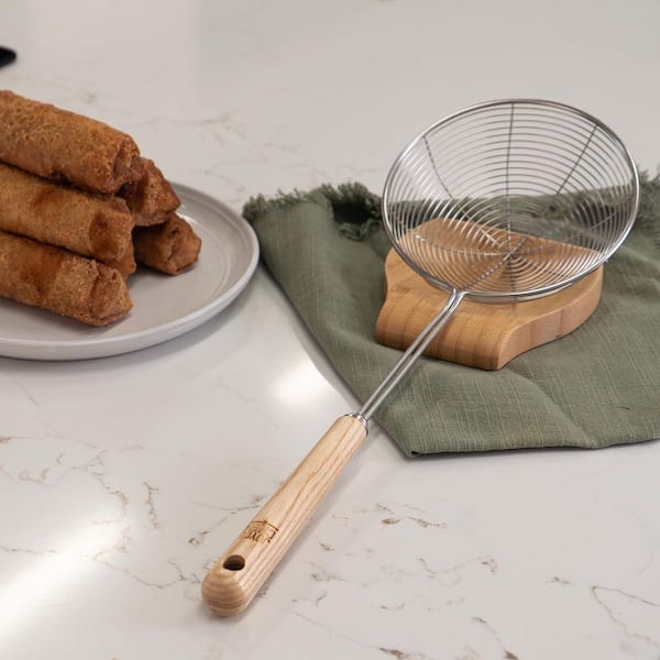 Deluxe Stainless Steel Spider Strainer, 5 in