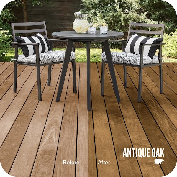 1 gal. #T-171 Antique Oak Transparent Waterproofing Exterior Wood Finish