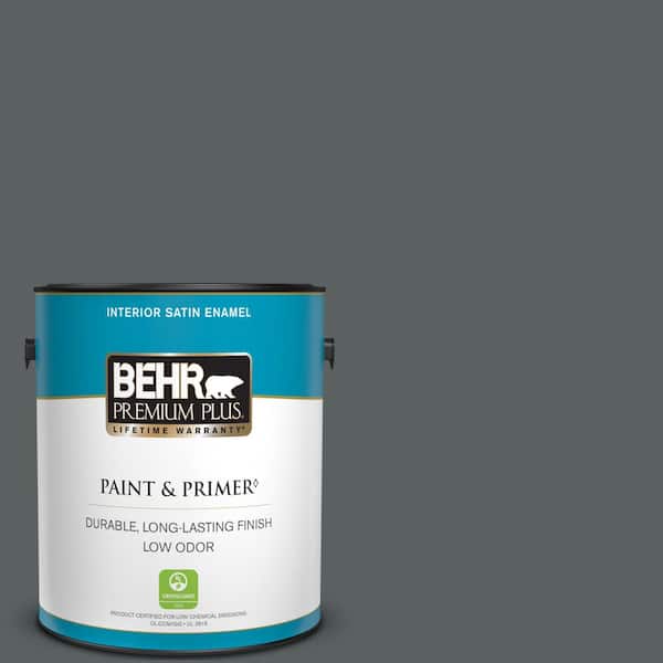 BEHR PREMIUM PLUS 1 gal. #720F-6 Paramount Satin Enamel Low Odor Interior Paint & Primer