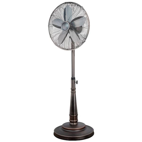 Optimus 16 in. Retro Oscillating Stand Fan with Oil Rubbed Bronze Finish