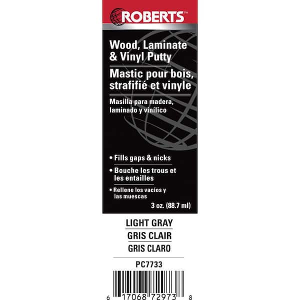 Roberts 3 oz. Gray Wood, Laminate and Vinyl Putty