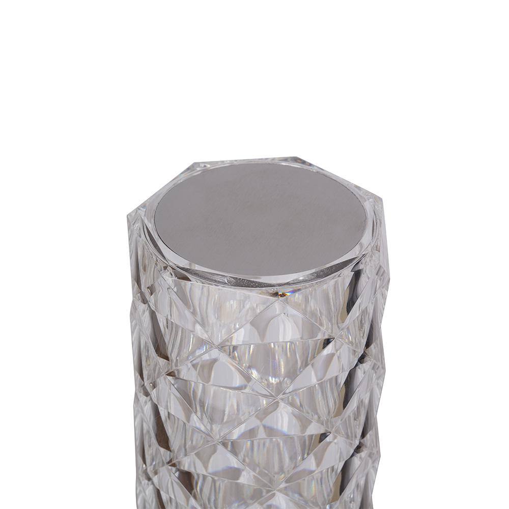 Clear Acrylic Cordless RGB Color-Changing Table Lamp