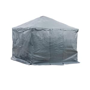 10 ft. x 10 ft. Universal Grey Winter Cover For Gazebos