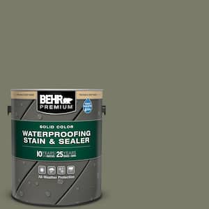 1 gal. #SC-138 Sagebrush Green Solid Color Waterproofing Exterior Wood Stain and Sealer
