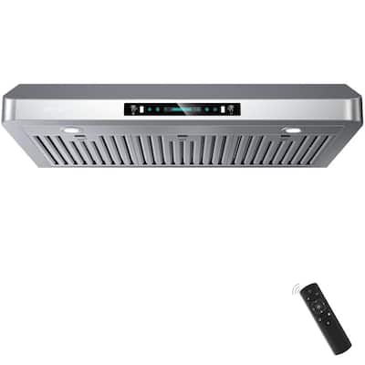 Ancona Slim S3D 30 in. Non-Vented Under Cabinet Range Hood with LED in  Stainless Steel AN-1292R - The Home Depot