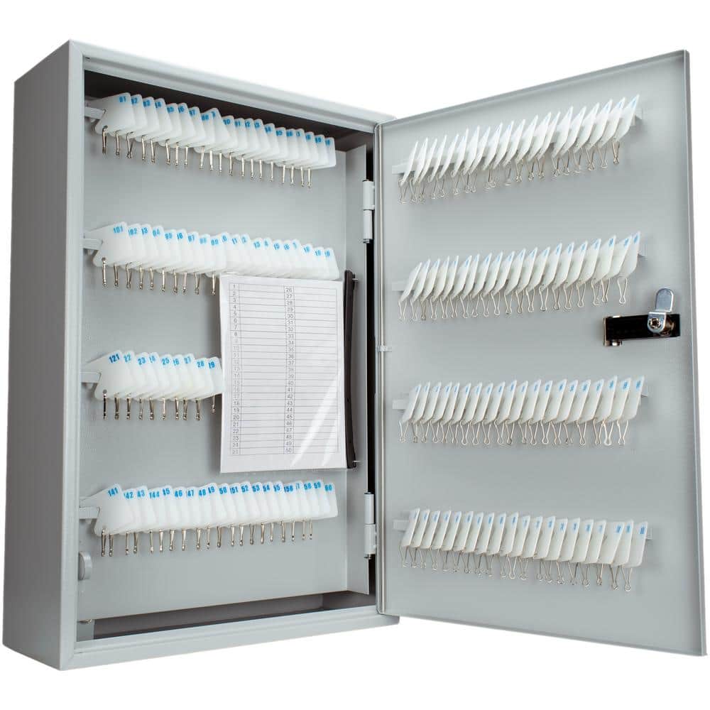 Gray Steel Wall Mount Key Cabinet with Combination Lock