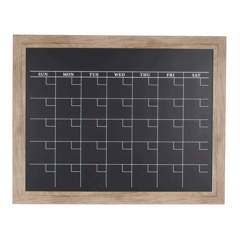 Monthly Framed Chalkboard Calendar