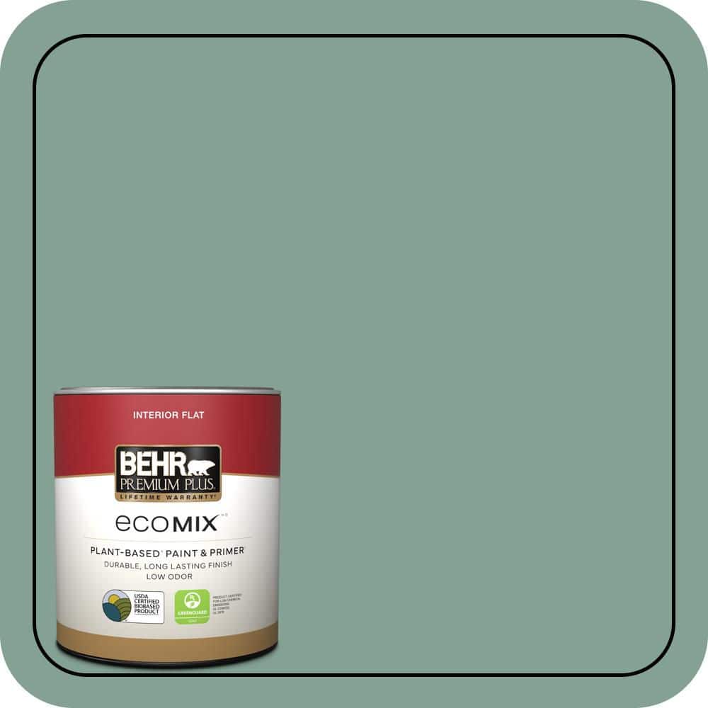 1 qt. #S420-4 Australian Jade Flat EcoMix Plant-Based Interior Paint & Primer price history on PriceWatchPro