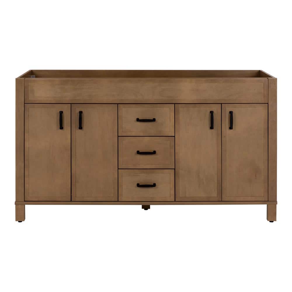 Winsome 60 in. Double Bath Vanity Cabinet without Top in Sand