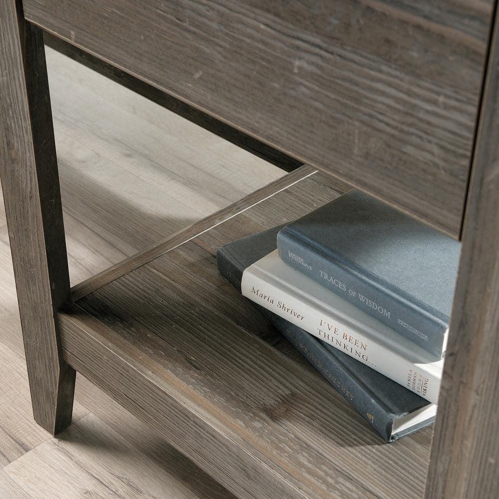Pebble Pine L-Shaped Computer Desk with Drawer and Filing Cabinet