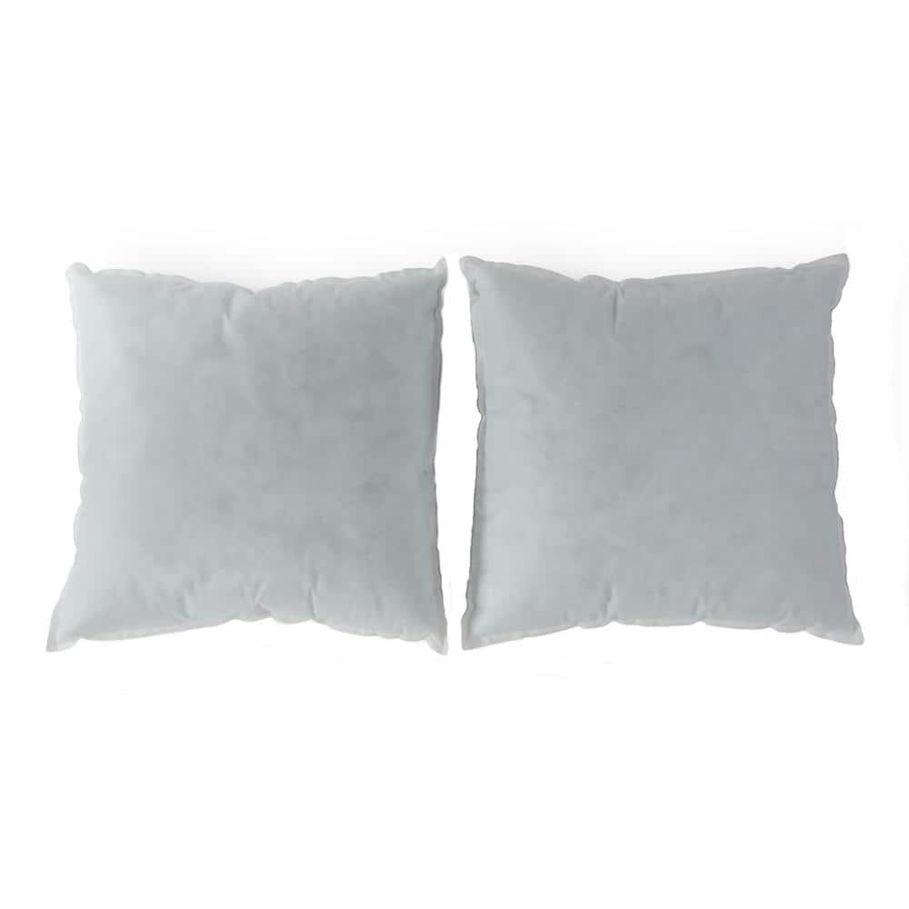 Premium 18" x 18" White Eco-Friendly Pillow Inserts (Set of 2)