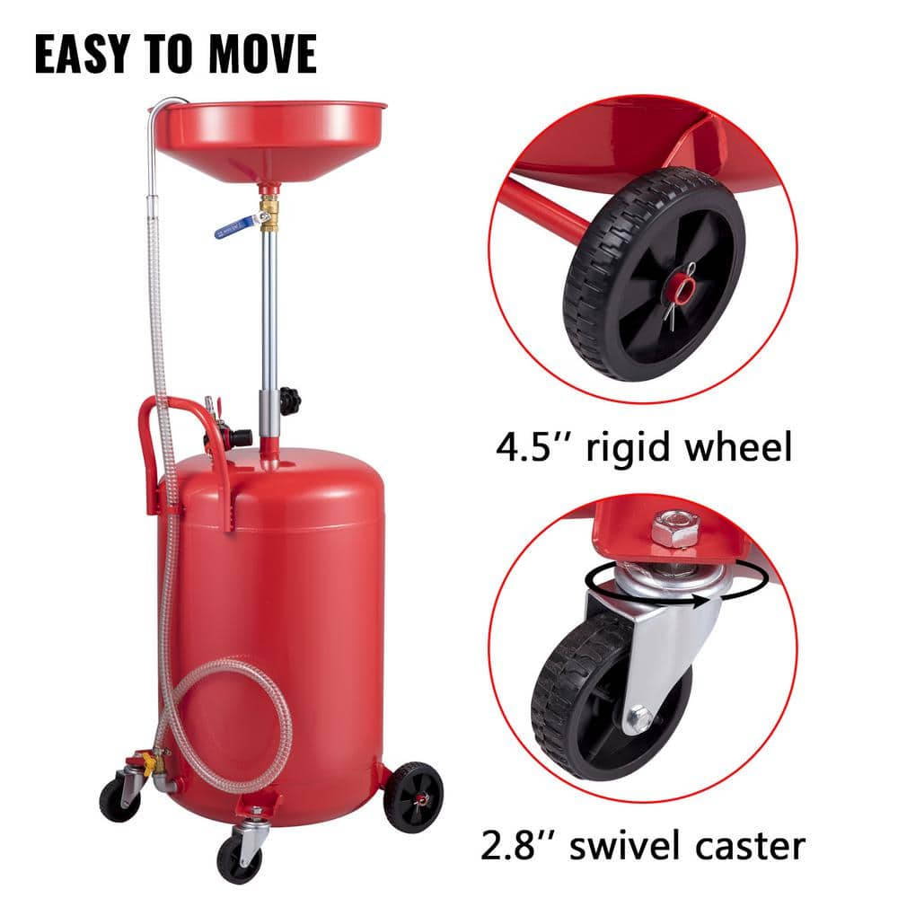 Buy Waste Oil Drain Tank 20 Gal. Oil Change Container Air Operated