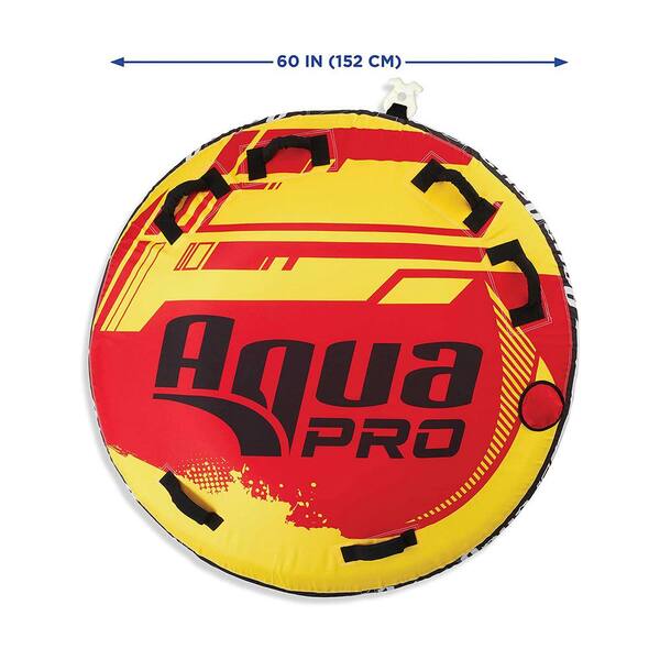 AquaPro 60 in. Heavy-Duty Nylon Deck Style Towable 1-Person Rider