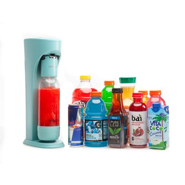 Drinkmate OmniFizz Party Pack Bundle, Sparkling Water and Soda Maker White - N/A - Arctic-Blue