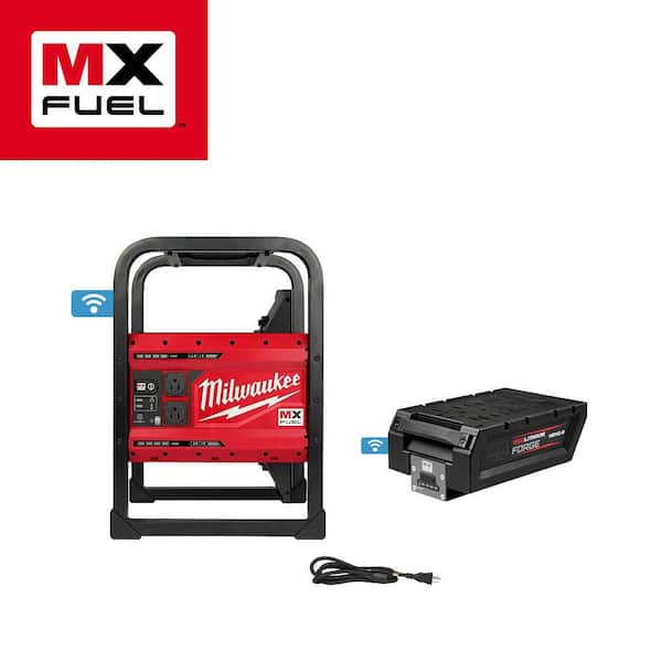 MX FUEL 3600-Watt/1800-Watt Lithium-Ion Battery Powered Push Start Portable Power Station Battery Generator w FORGE 12.0