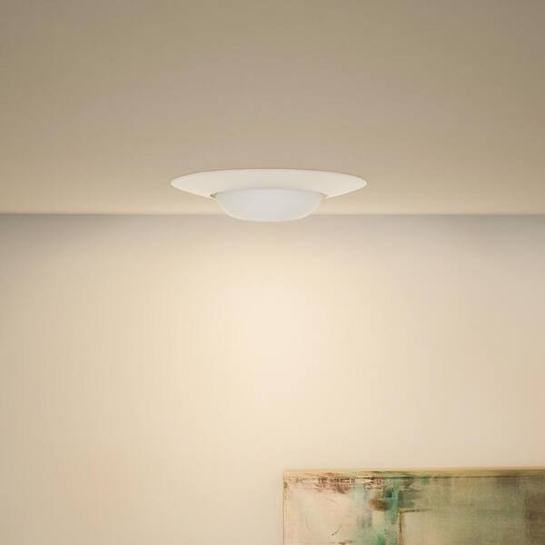 HALO 6 in. White Recessed Light Ceiling Trim with Adjustable