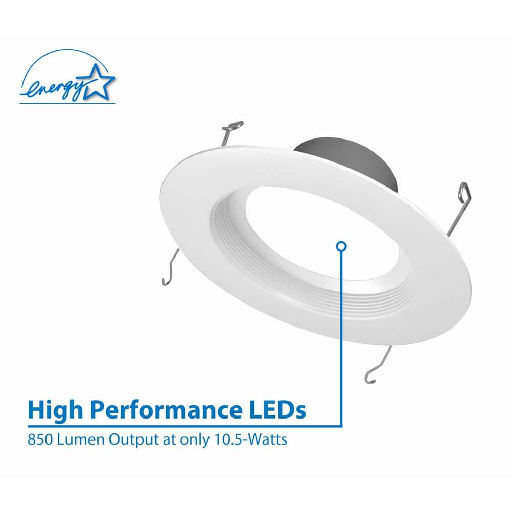 7.38-Inch White Aluminum LED Recessed Downlight