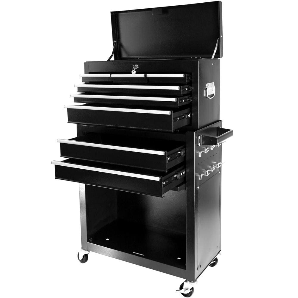 11 in. Rolling Organizer Detachable 5-Drawer Tool Chest w/Large Storage Cab