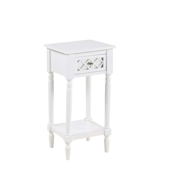 Convenience Concepts French Country White Khloe Deluxe Accent Table