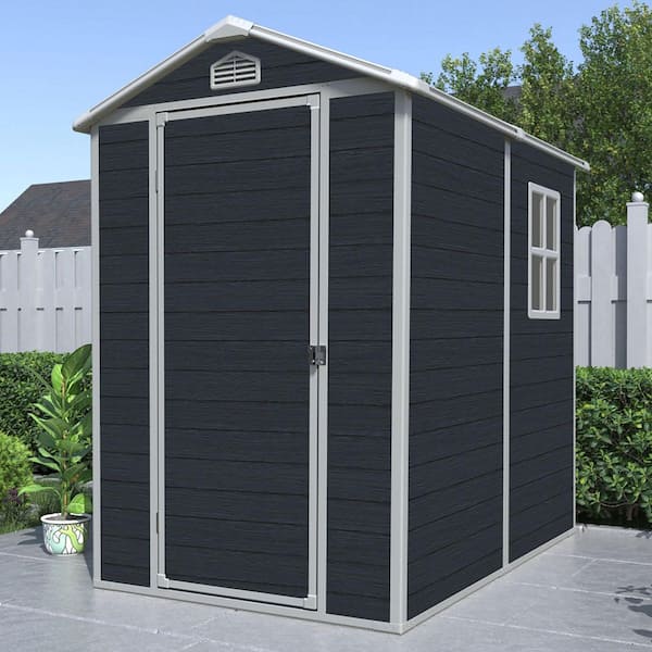 4 ft. x 6 ft. Resin Shed with Window (24 sq. ft. )