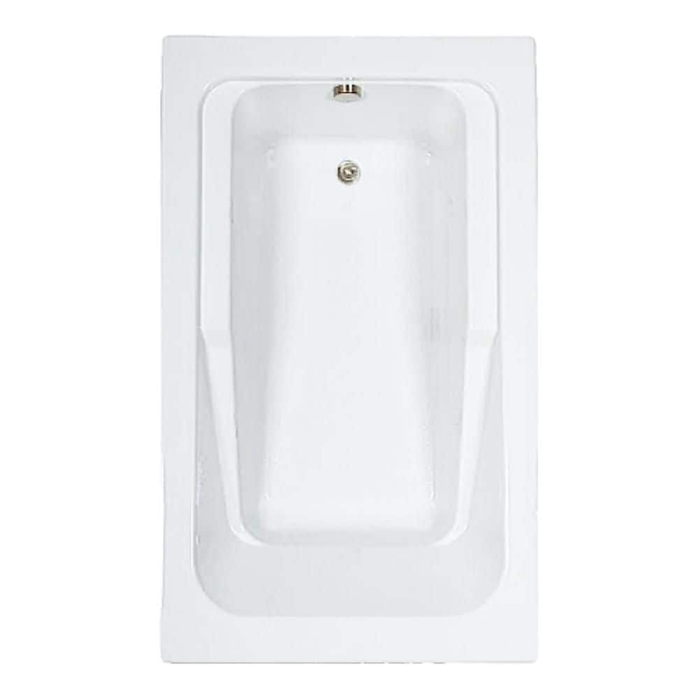 66 in. x 42 in. Acrylic Rectangular Drop-in Soaking Bathtub with Reversible Drain in Bone price history on PriceWatchPro