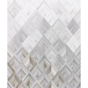 Gray Diamond Parquet Mural