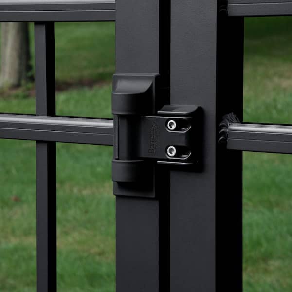 3.875 in. x 4.812 in. Steel Black Standard Wrap Hinge (2-Pack)