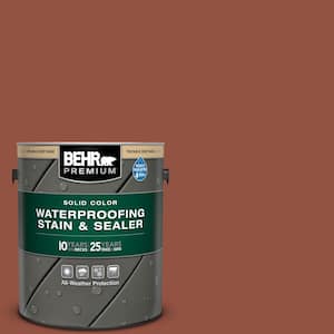 1 gal. #SC-130 California Rustic Solid Color Waterproofing Exterior Wood Stain and Sealer