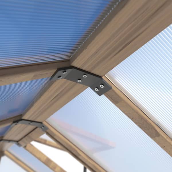 VEIKOUS 6 ft. x 8 ft. Wooden Garden Plant Greenhouse for