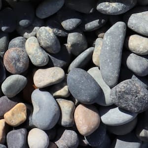 0.50 cu. ft. 40 lbs. 1/4 in. to 1/2 in. Mixed Mexican Beach Pebble