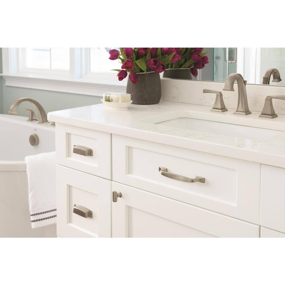Satin Nickel Brushed Cabinet Drawer Pull with Mounting Hardware