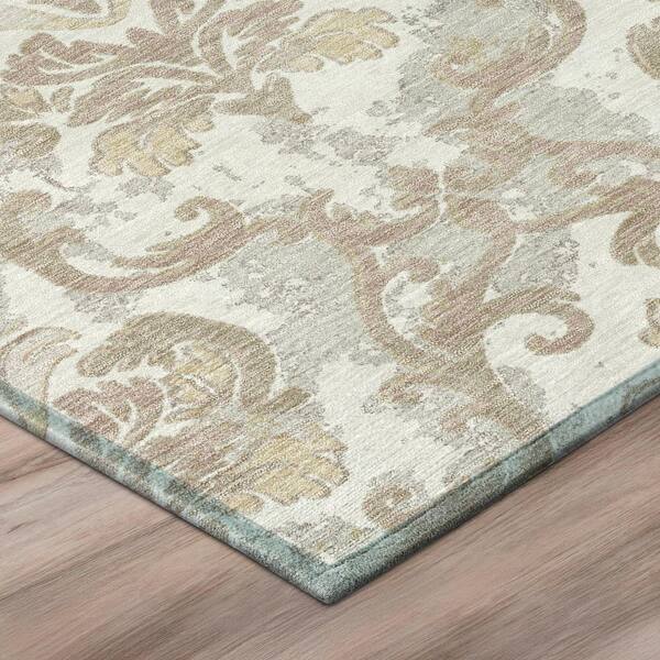 Chantille Machine Washable Indoor/Outdoor Abstract ACN3167 Ivory 10 ft. x 14 ft. Area Rug