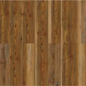 HYDROSTOP Golden Pine 7.2 in. W x 48 in. L Floor and Wall Rigid Core Luxury Vinyl Plank Flooring (24.00 sq. ft./case)