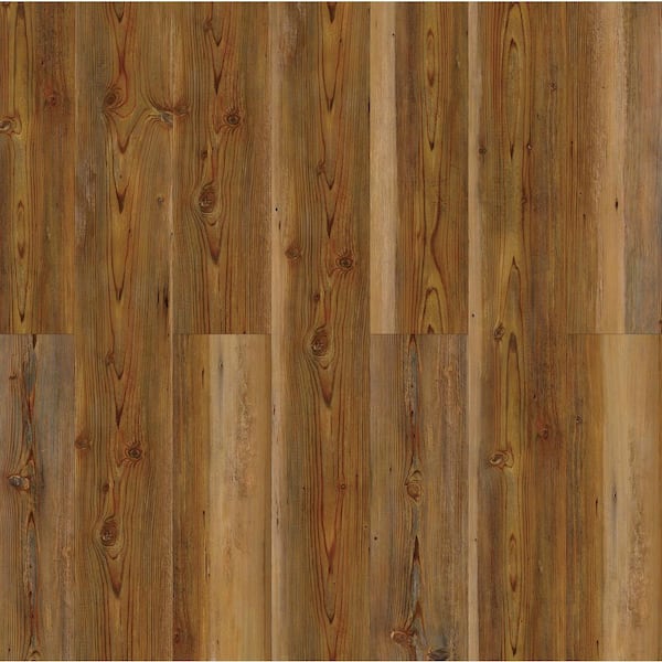 Deco Products HYDROSTOP Golden Pine 7.2 in. W x 48 in. L Floor and Wall Rigid Core Luxury Vinyl Plank Flooring (24.00 sq. ft./case)